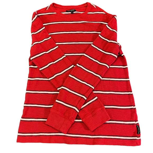 Banana Republic Red Striped Sweater | Men’s L - Picture 4 of 5